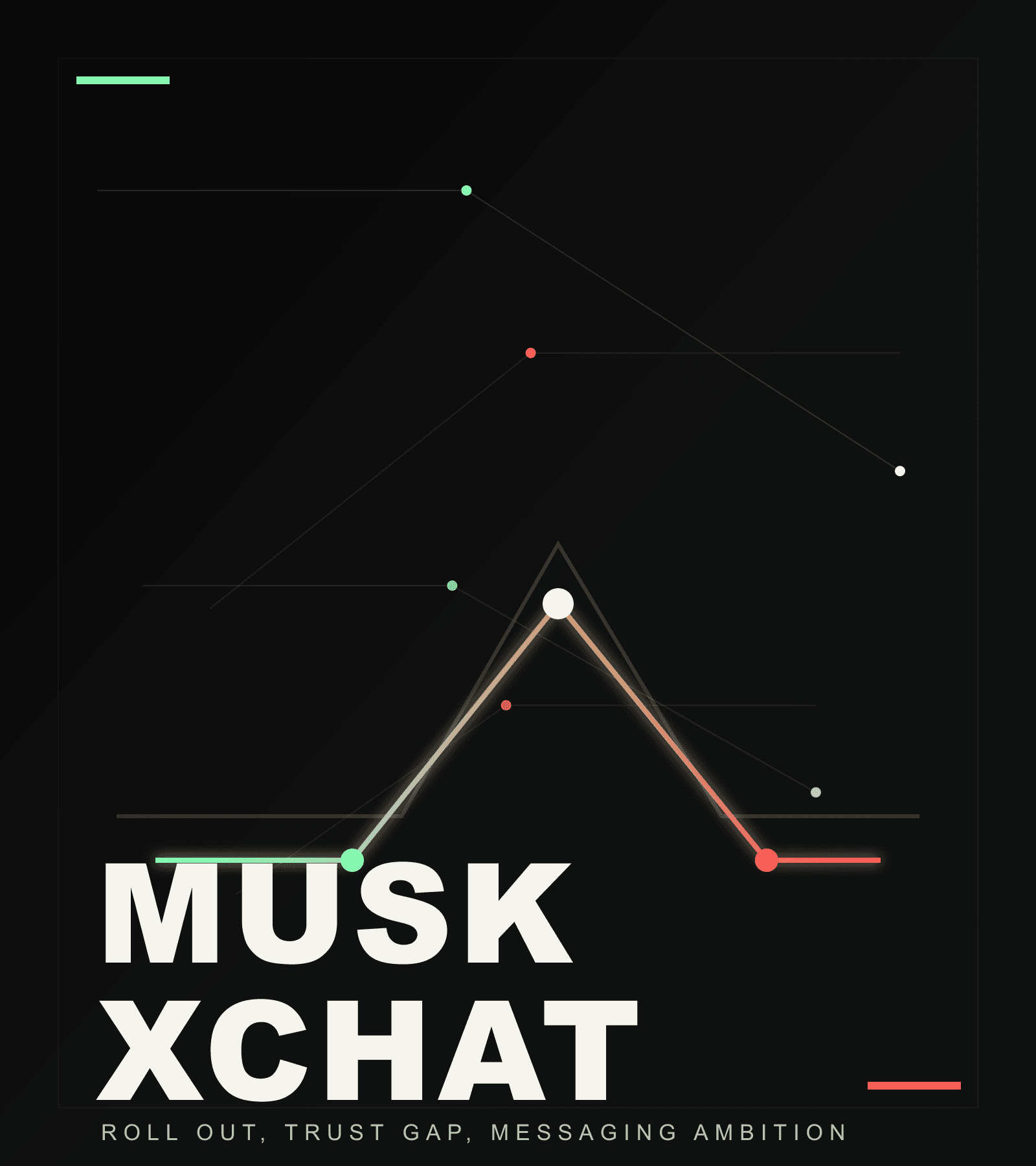Abstract hero artwork for Musk XChat